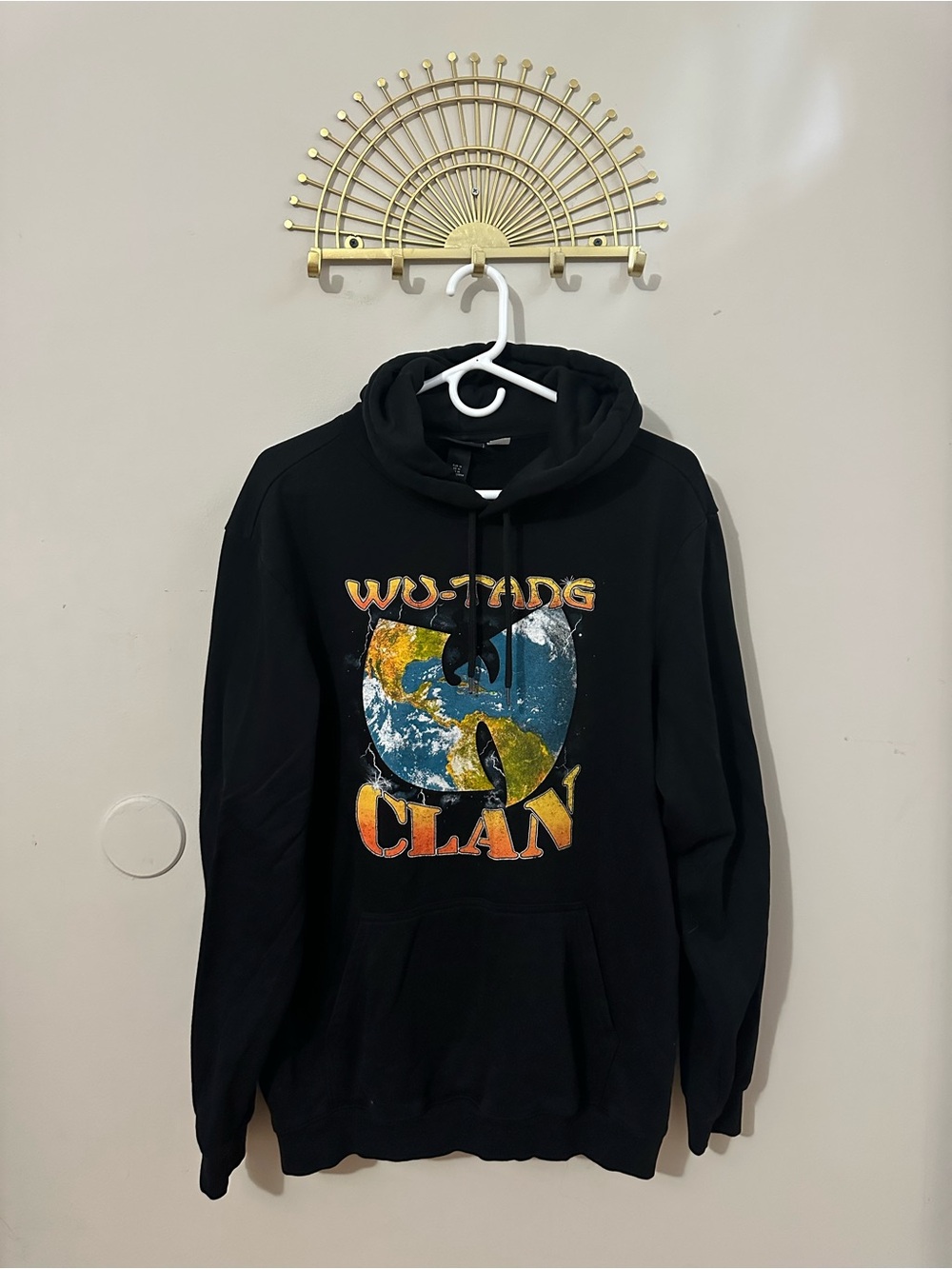 H&M Black Wu-Tang Clan Graphic Hoodie